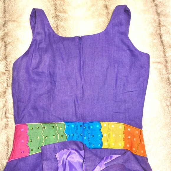 Designer’s Linen Fashion Dress Elizabeth James Linen Dress Bouliabasse DEBORAH - Picture 9 of 15